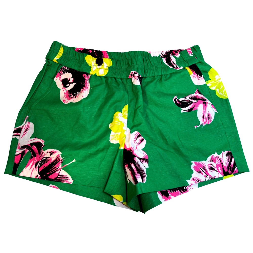 NWT J. Crew Factory Floral Print Boardwalk Shorts Size 0‎